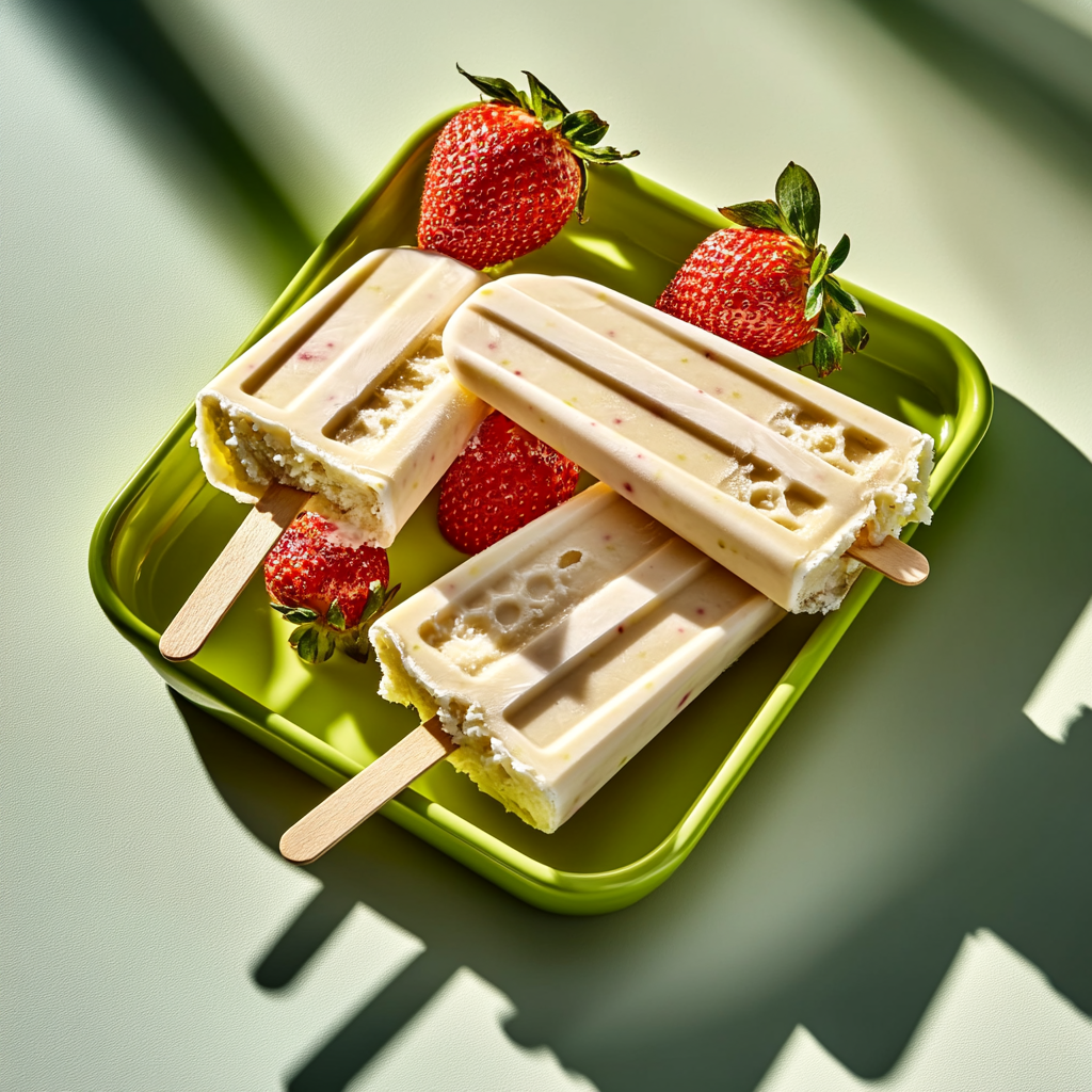 Joghurteis mit Erdbeere