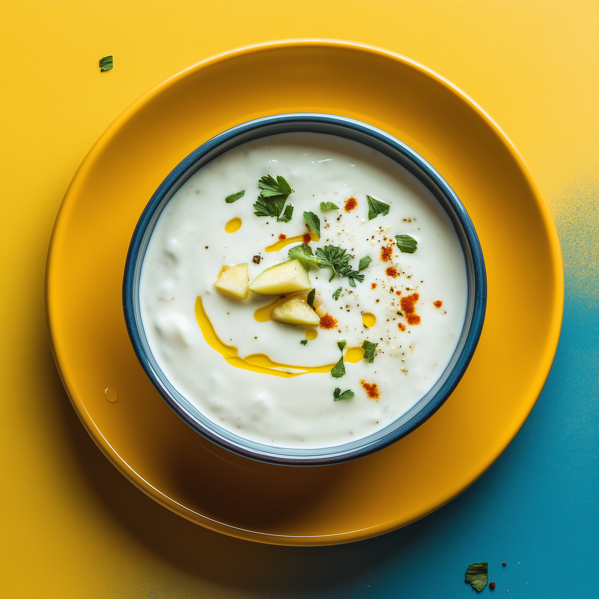 Apfel Raita (indischer Joghurt-Dip)