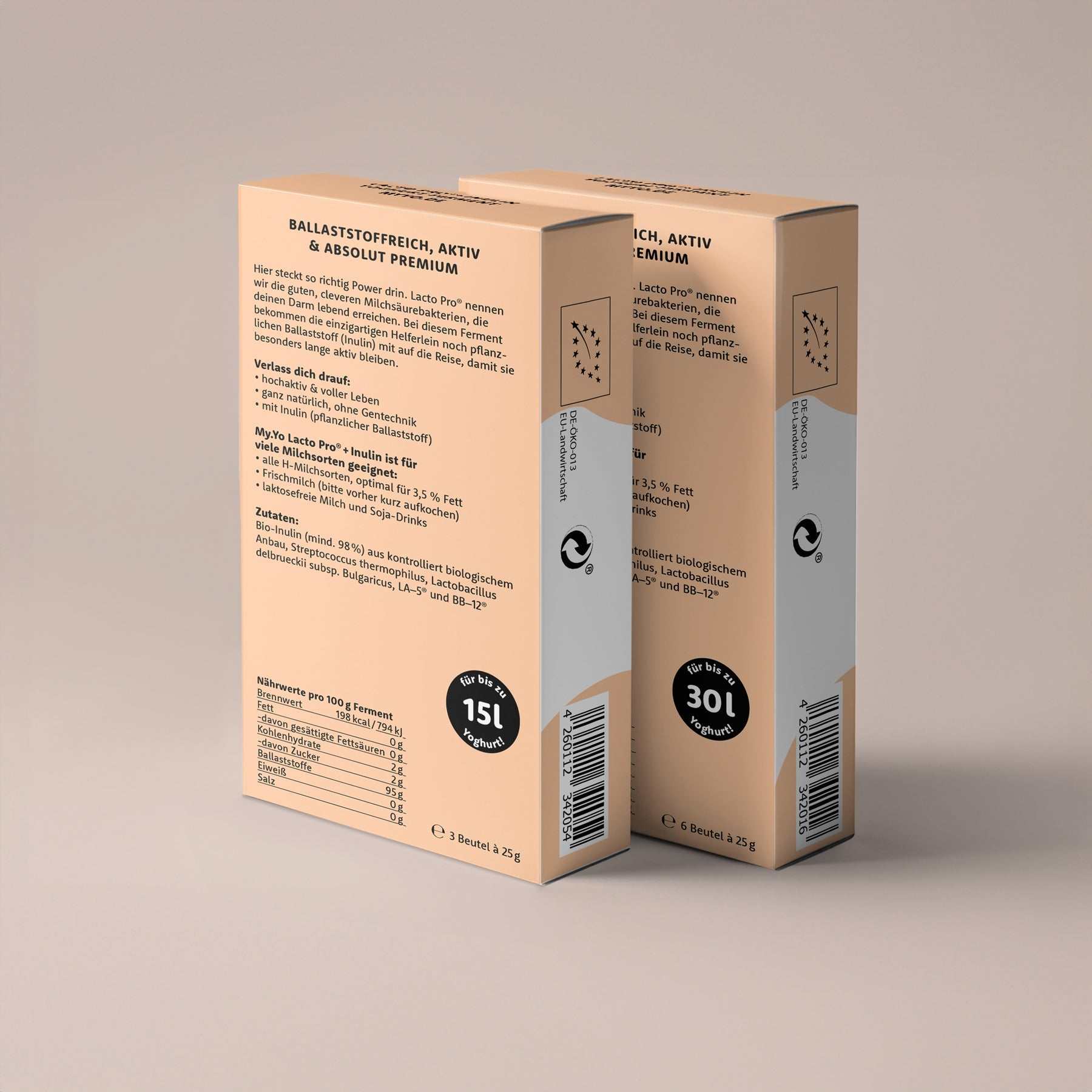 Bio Joghurtferment Lacto Pro mit Inulin hinten