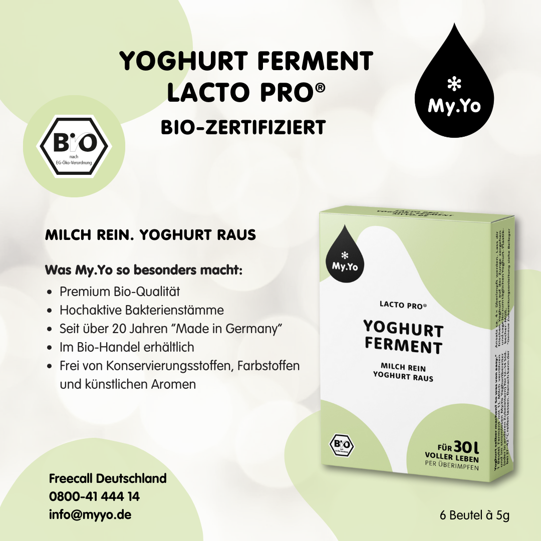 Bio Joghurtferment Lacto Pro Beschreibung