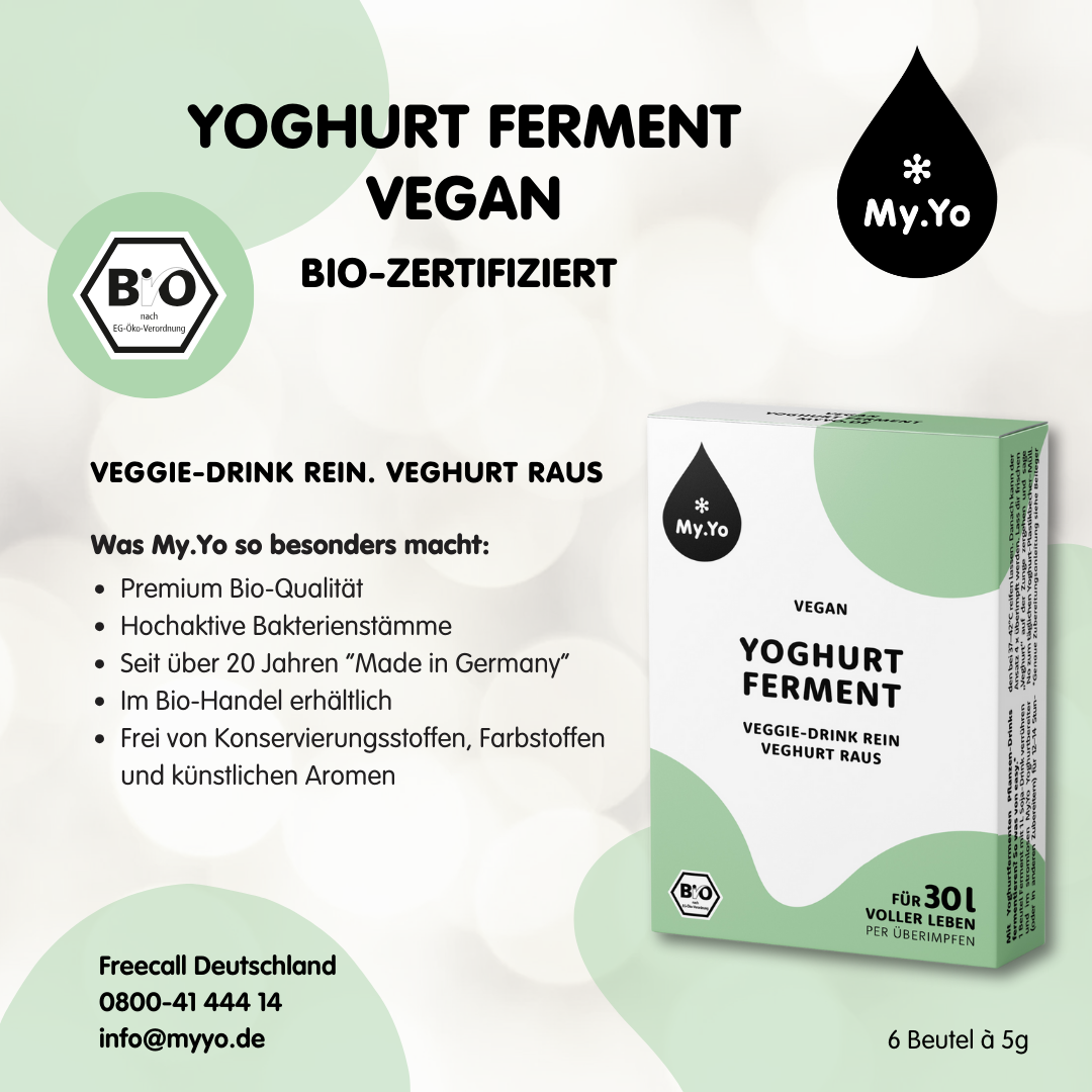 Bio Joghurtferment Vegan – mild & 100 % pflanzlich