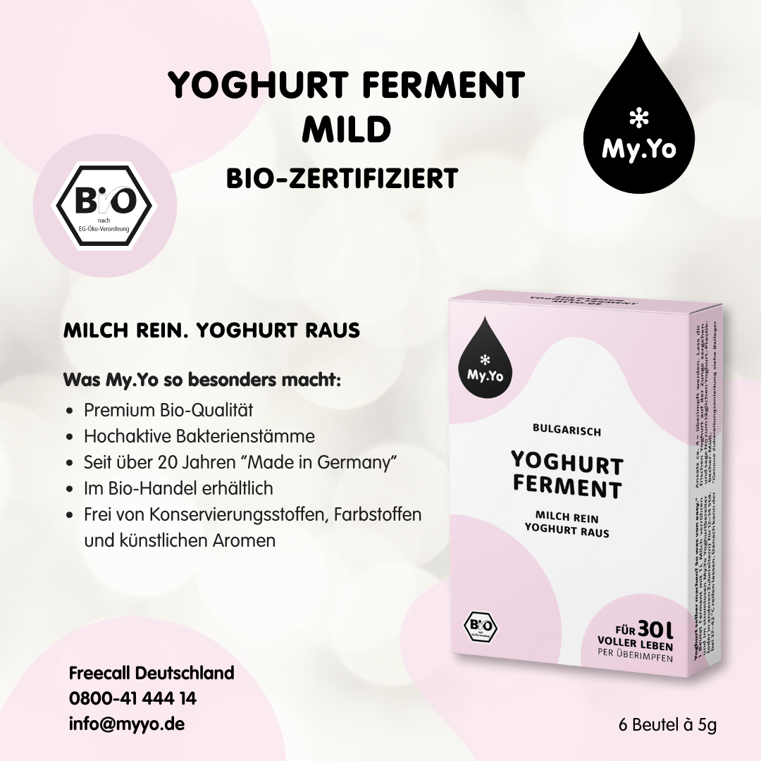 Organic yogurt ferment Bulgarian